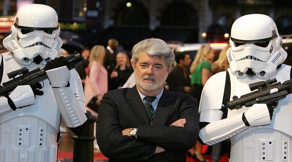 Джордж Лукас на церемонии открытия Музея «Звездных войн»