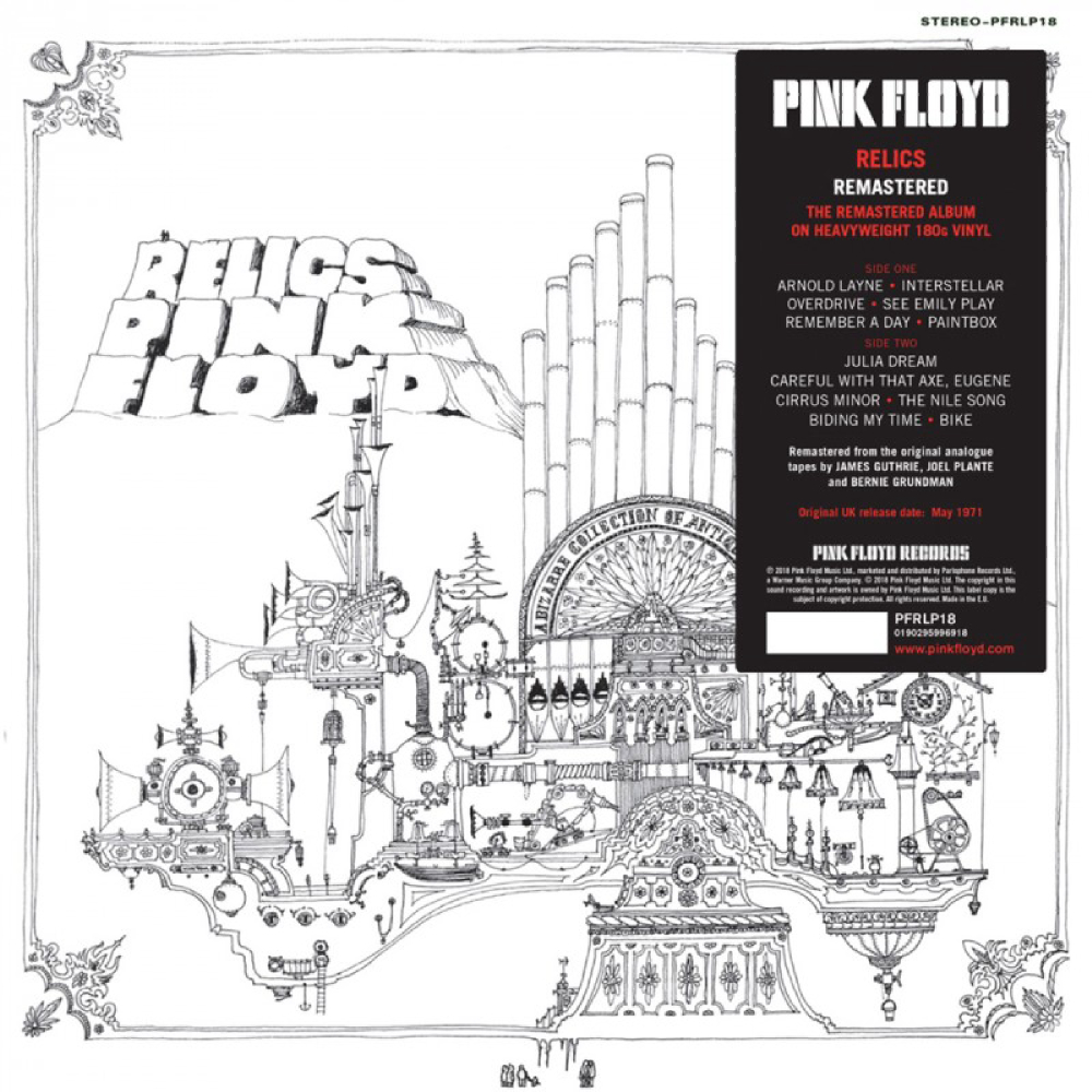Обложка виниловой пластинки Pink Floyd "Relics"