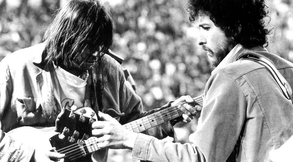 Дилан и Янг в 1975 году