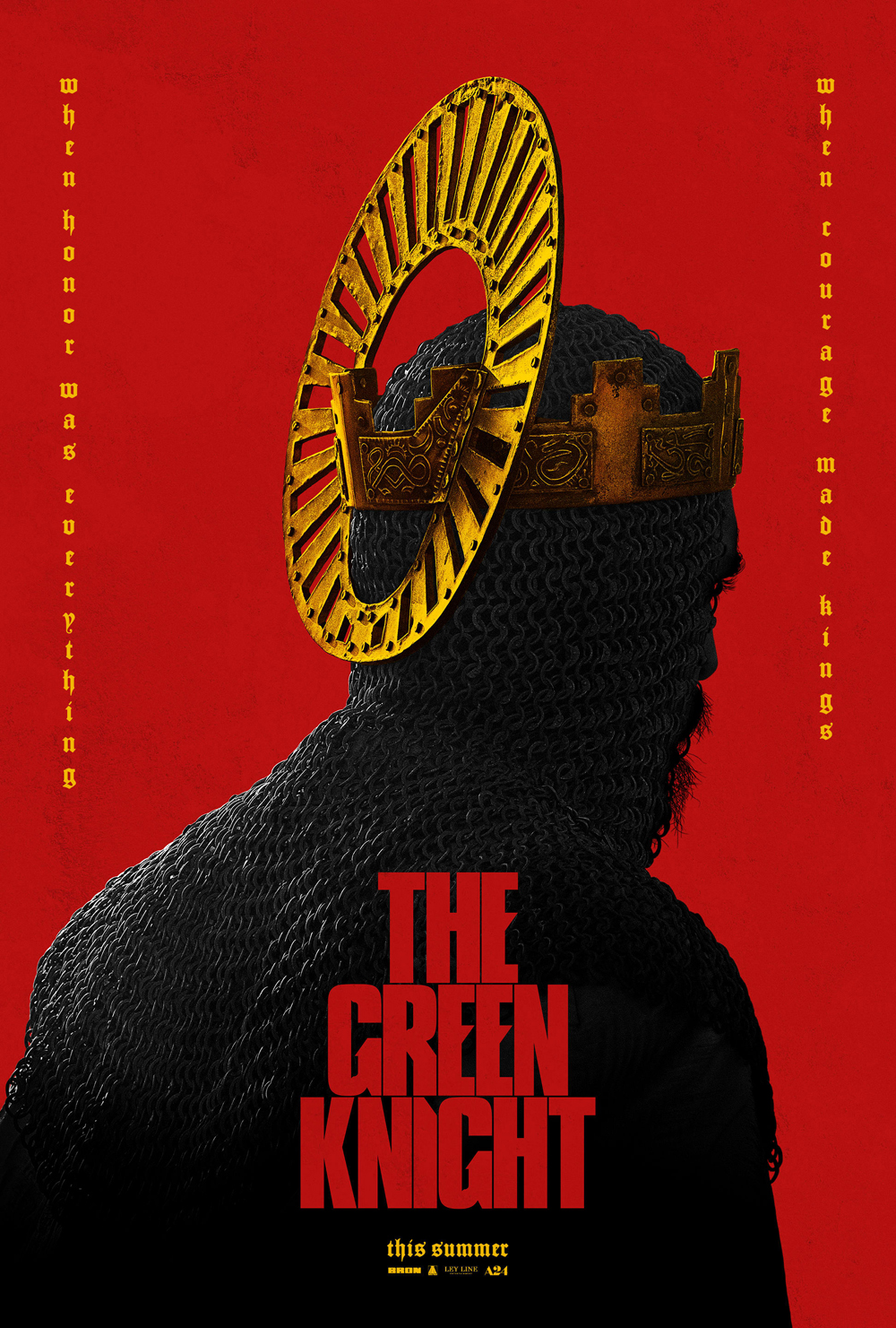 Промо-постер фильма «Зеленый рыцарь»