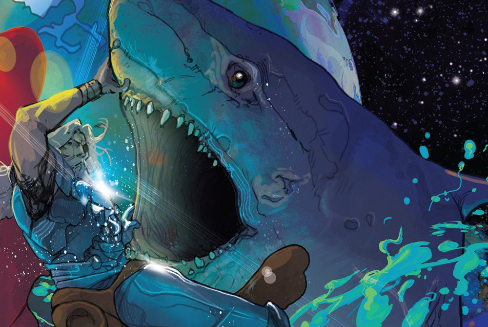 Космическая акула в комиксе Marvel