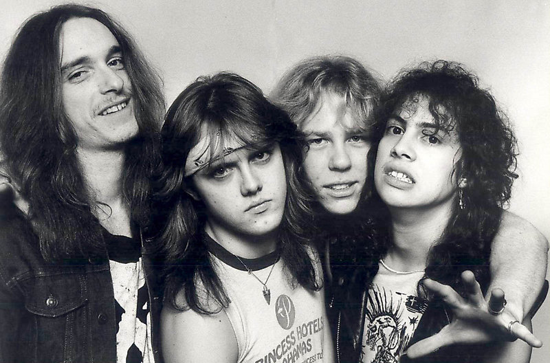 Metallica: Клифф Бёртон, Ларс Ульрих, Джеймс Хэтфилд, Кирк Хэммет