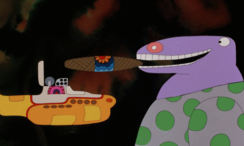 Кадр из мультфильма «Желтая подводная лодка»