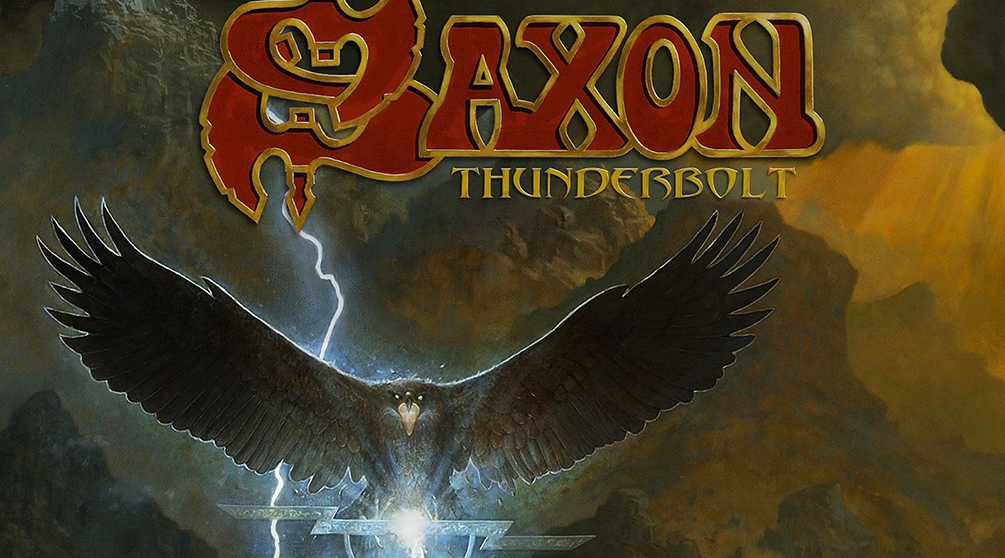 Фрагмент обложки альбома Saxon “Thunderbolt” (2018)