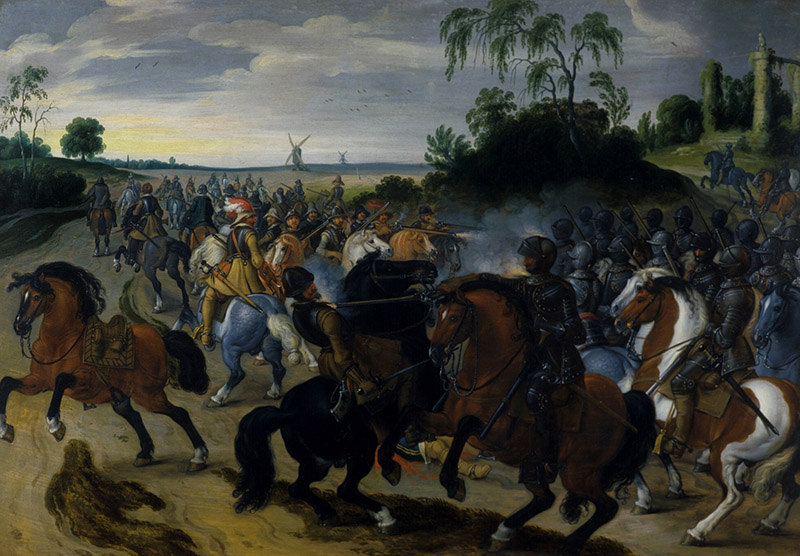 Себастьян Вранкс. Схватка между испанской и голландской кавалерией. XVII век.