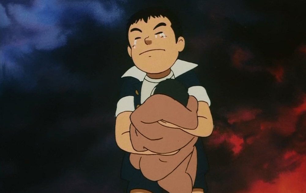 Кадр из аниме «Босоногий Гэн» (1983)