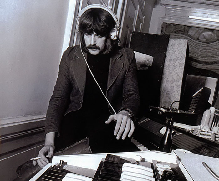 Джон Лорд во время сессий записи альбома "Machine Head", 1972 г.