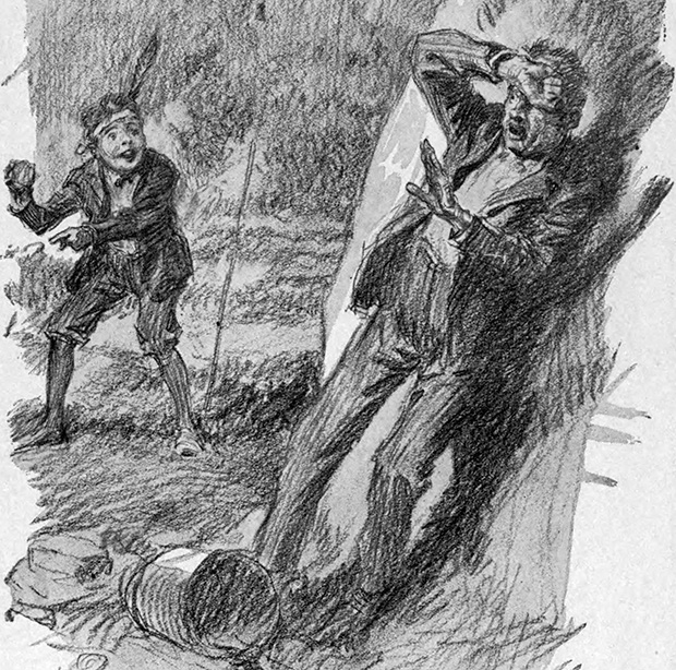 Иллюстрация к рассказу «Вождь краснокожих». Худ. Гордон Хоуп Грант, 1921 г.