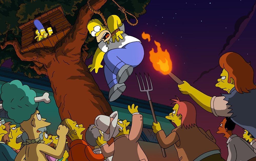 Кадр из мультфильма «Симпсоны в кино»
