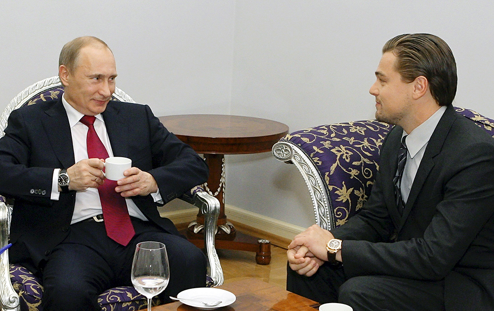 Леонардо ДиКаприо и Владимир Путин/ Фото с сайта gazeta.ru