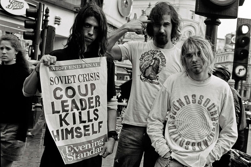 Группа Nirvana сообщает о подавлении путча в СССР, 1991 год