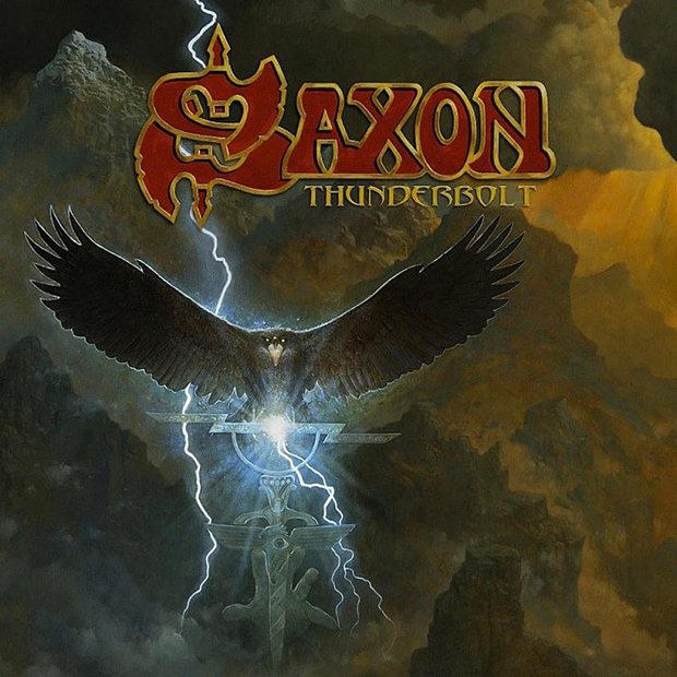 Обложка альбома Saxon “Thunderbolt” (2018)