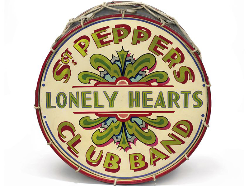 Легендарная кожа барабана с обложки “Sgt. Pepper's Lonely Hearts Club Band”