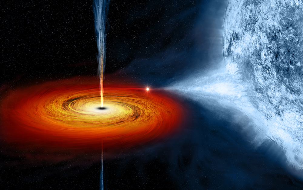 Черная дыра/ Источник картинки: NASA