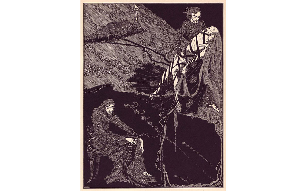 Иллюстрация к рассказу «Береника», автор Гарри Кларк, 1923 год