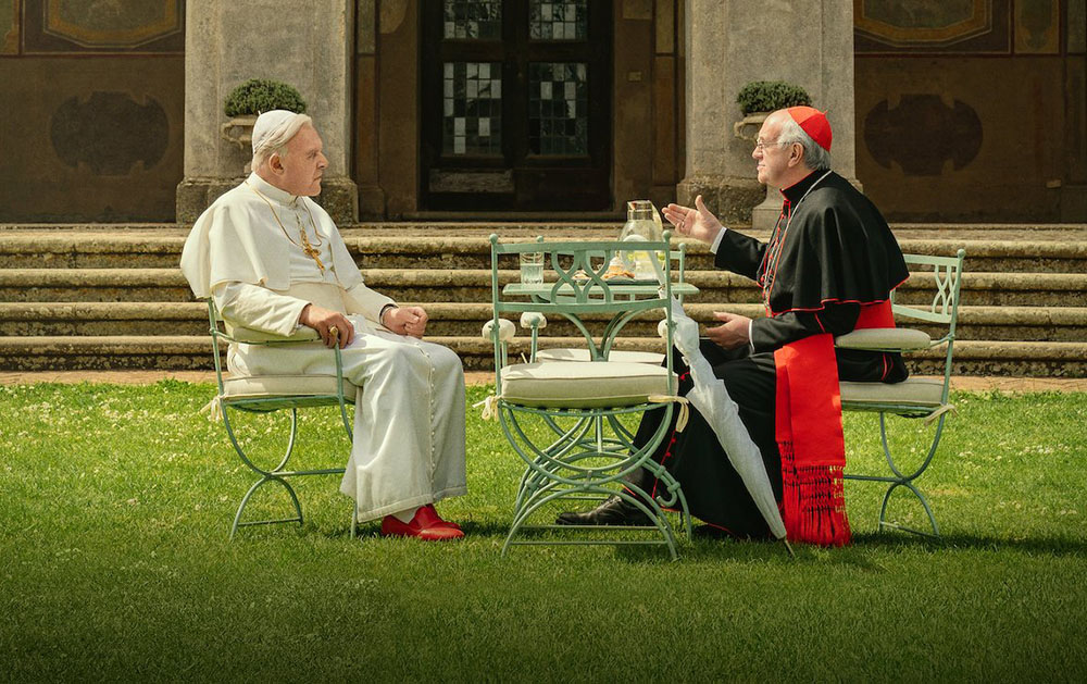 Кадр из фильма «Два Папы»