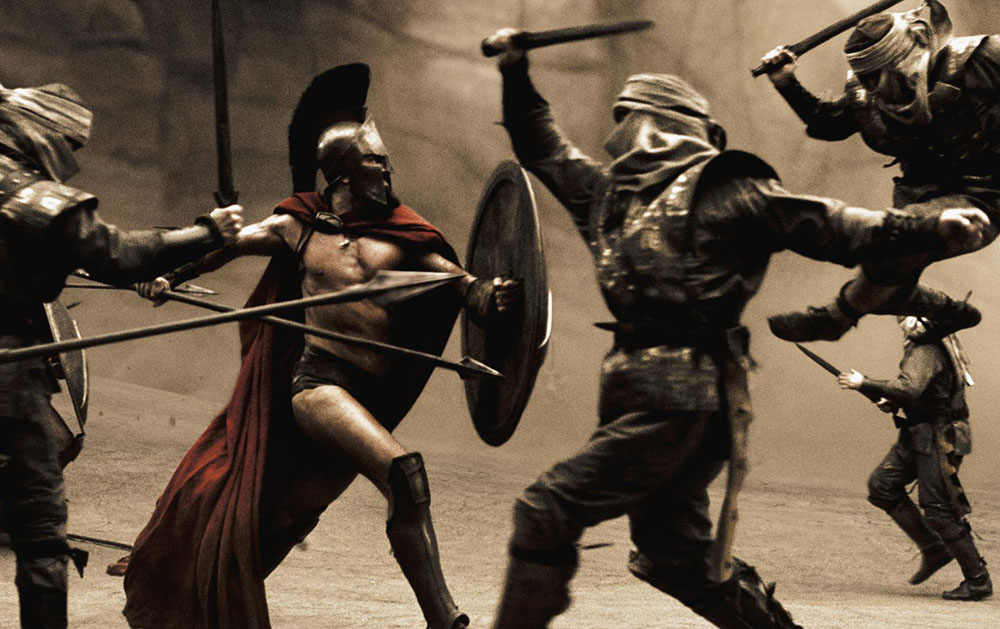 Кадр из фильма «300 спартанцев» (2006)