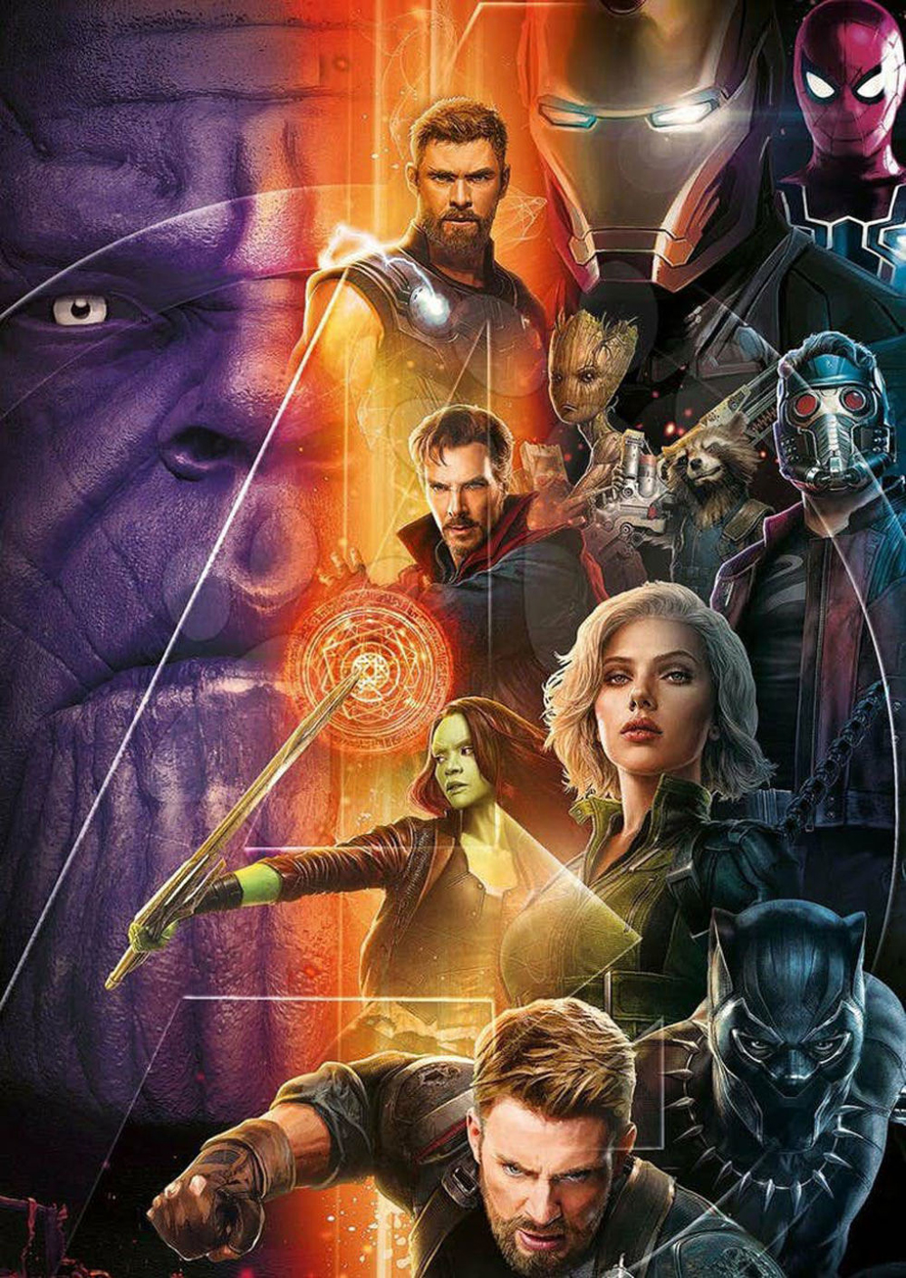 Промо-постер фильма «Мстители: Война бесконечности»