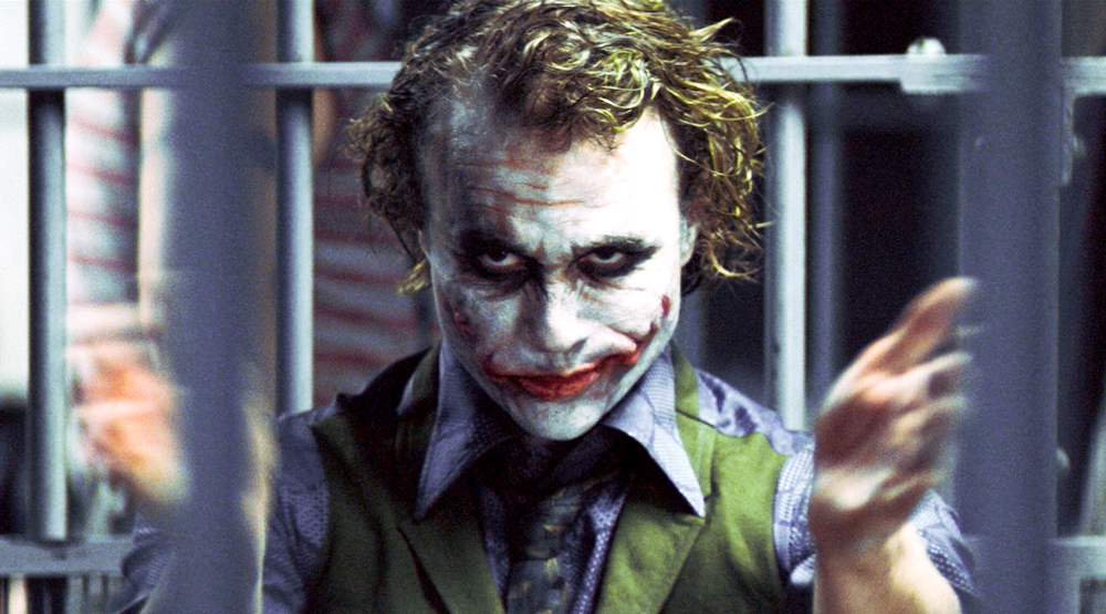 Хит Леджер в фильме «Темный рыцарь» (2008)