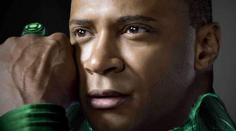 Дэвид Рэмси в образе Зеленого Фонаря, арт из сайта TV and Movie News