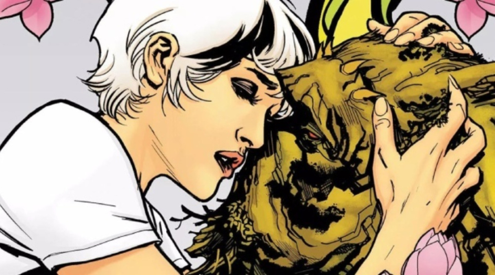 Эбби Акрейн и Болотная тварь в комиксе DC