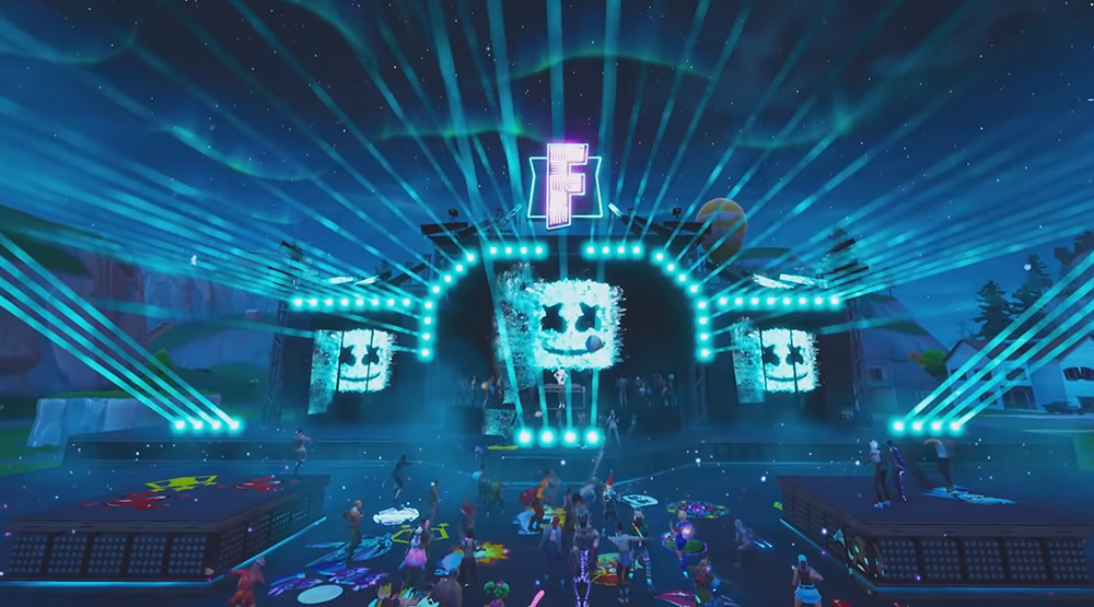 Виртуальный концерт Marshmello в онлайн-игре Fortnite