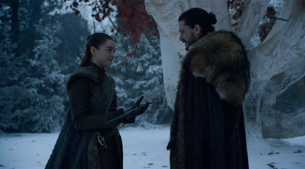 Арья и Джон в финальном сезоне «Игры престолов»