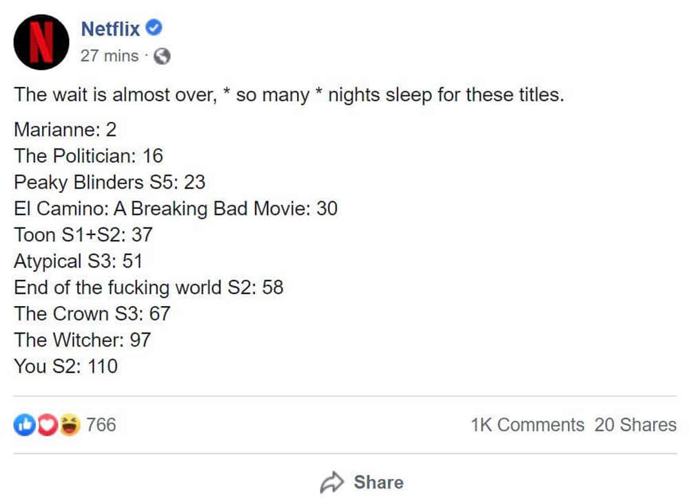 Пост Netflix