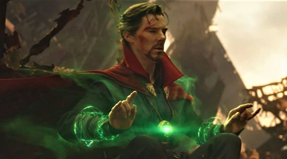 Бенедикт Камбербэтч в образе Доктора Стрэнджа, кадр из фильма «Мстители: Война бесконечности»