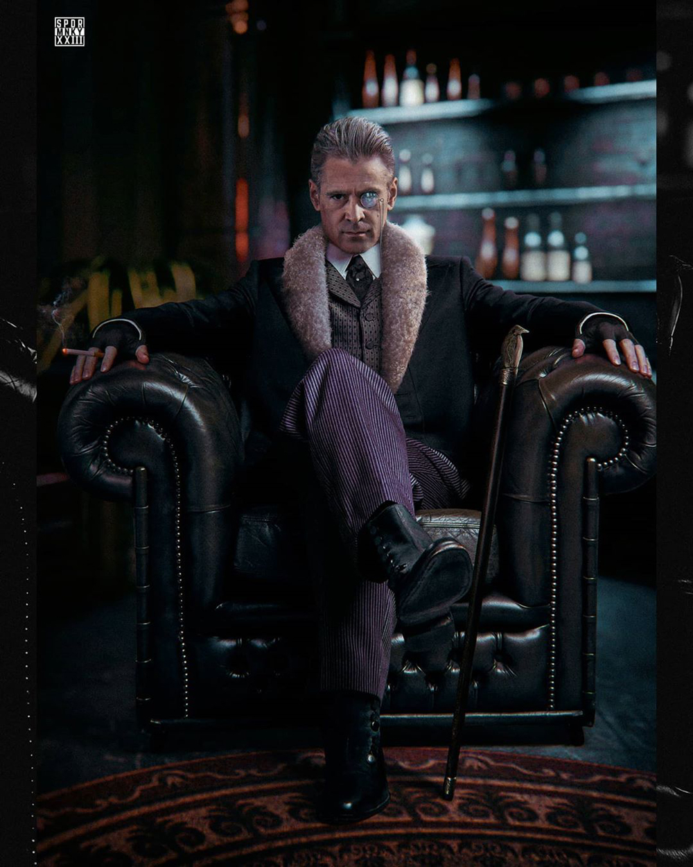 Колин Фаррелл в образе Пингвина, арт SPDRMNKYXXIII