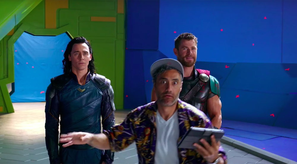 Кадр со съемок фильма «Тор: Рагнарек»