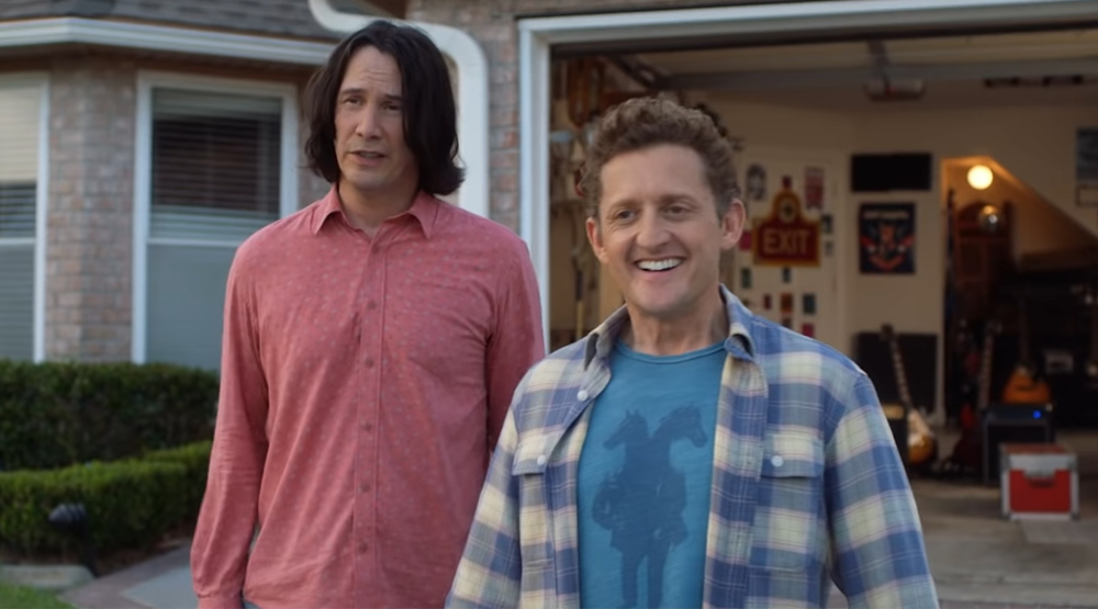 Кадр из фильма «Билл и Тед снова в деле»