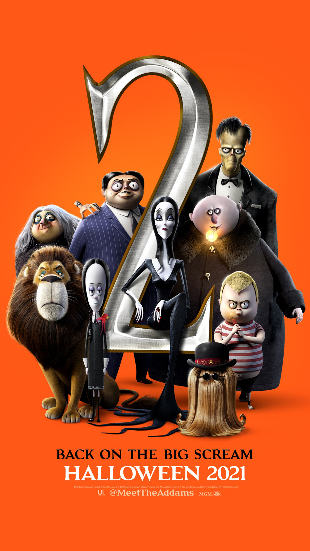 Промо-постер мультфильма «Семейка Аддамс 2»
