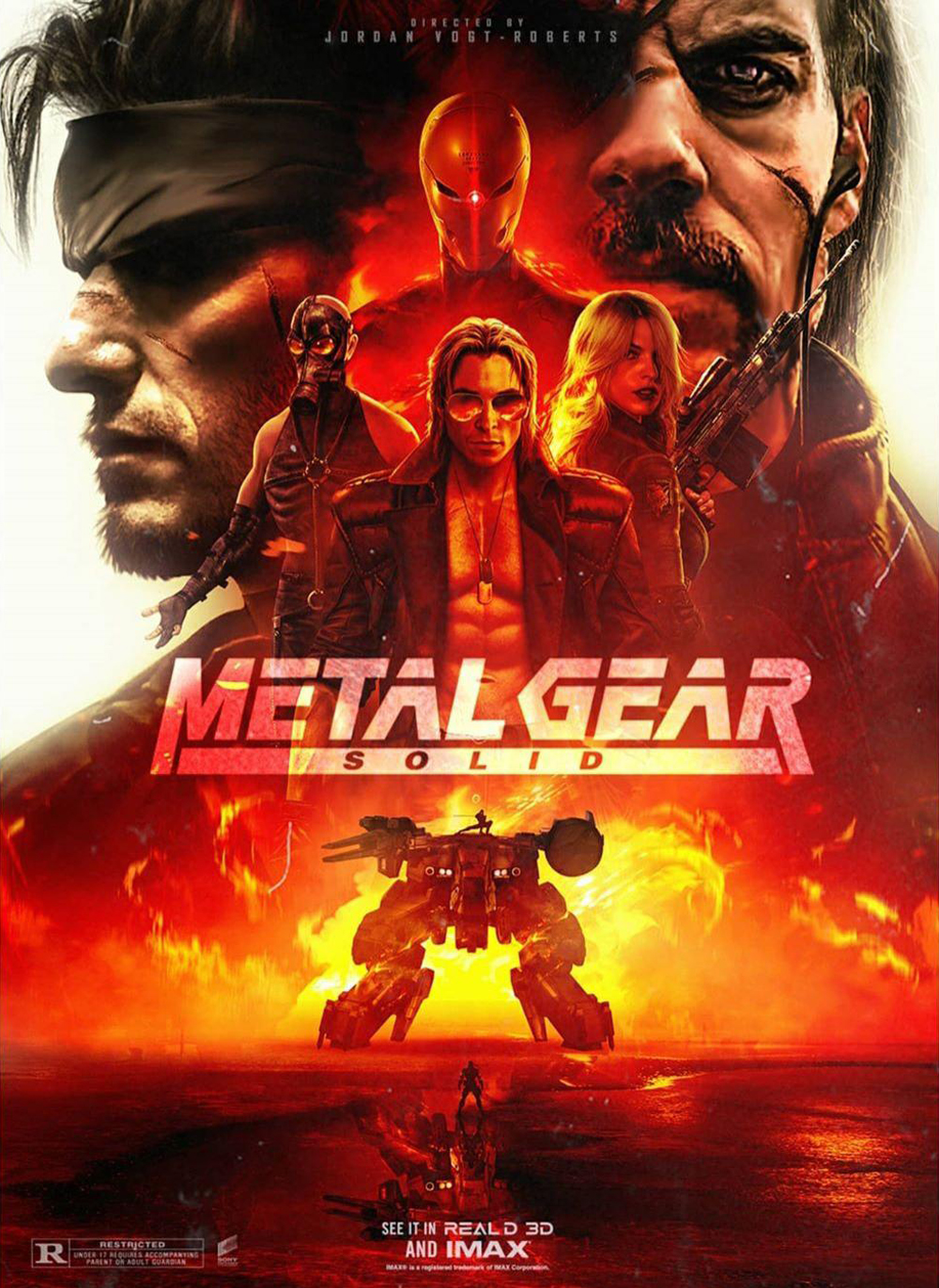 Фан-постер фильма «Metal Gear Solid», арт BossLogic и SPDRMNKYXXIII 