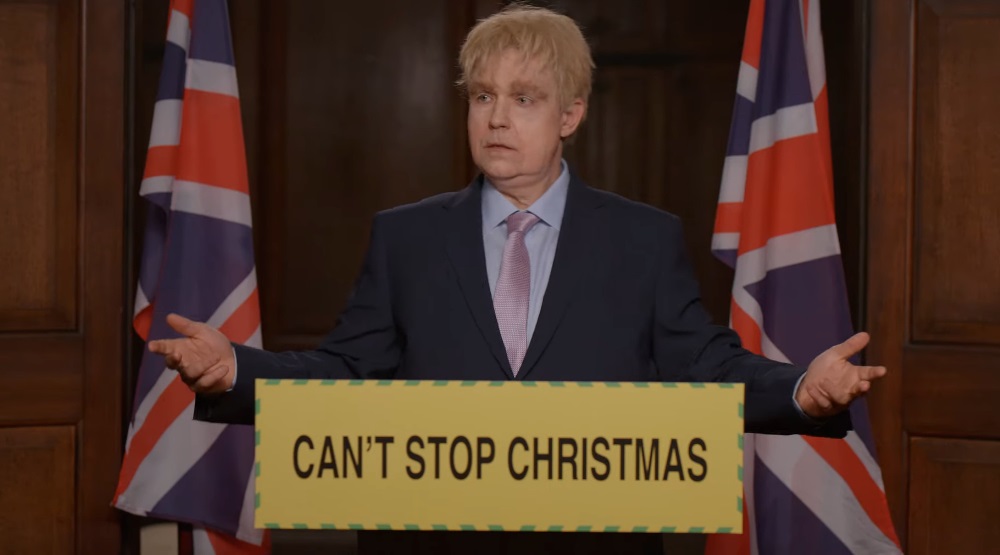 Кадр из клипа «Can’t Stop Christmas»