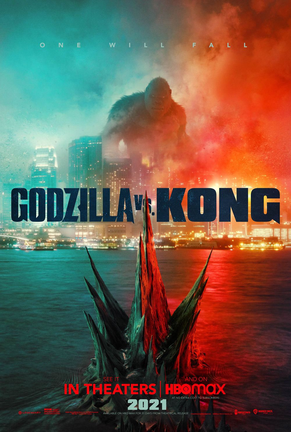 Промо-постер фильма «Годзилла против Конга»