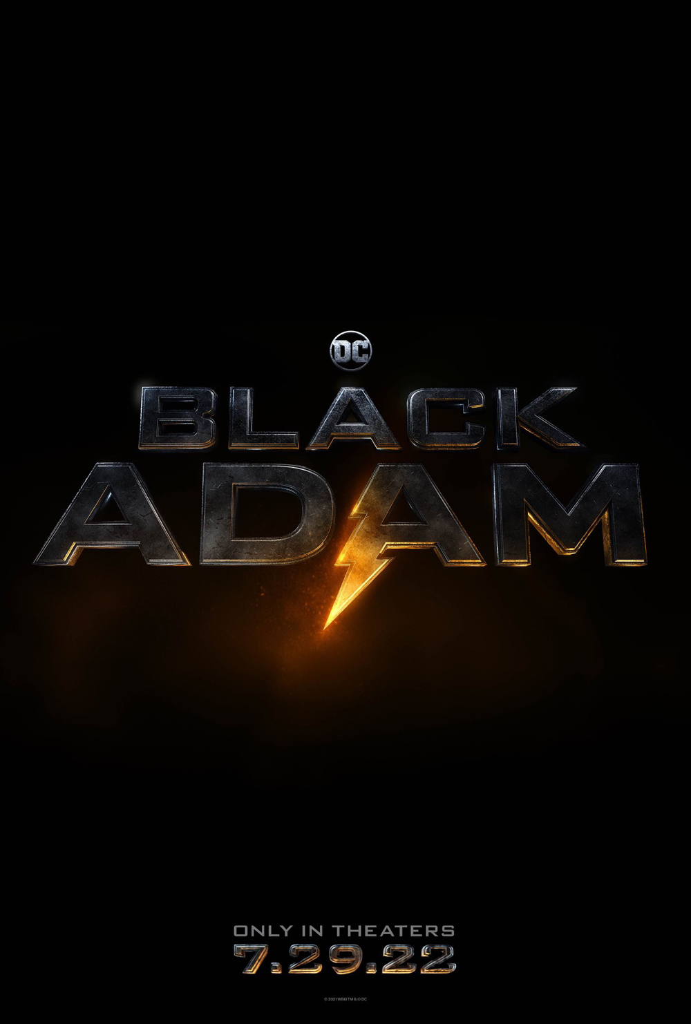 Промо-постер фильма «Черный Адам»
