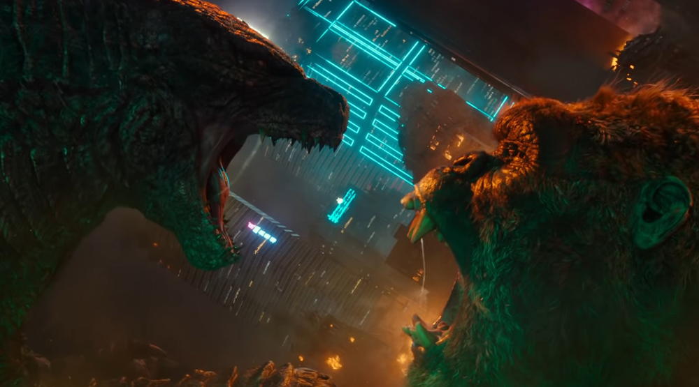 Кадр из фильма «Годзилла против Конга»