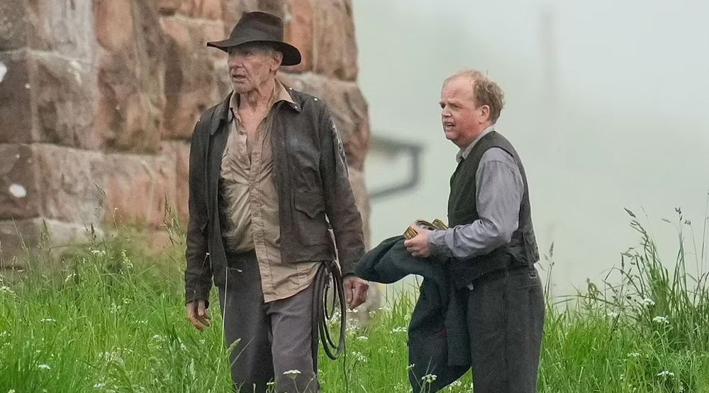 Кадр со съемок фильма «Индиана Джонс 5»