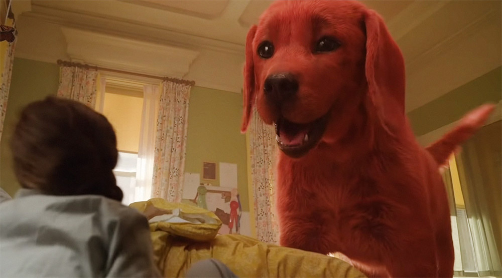 Кадр из трейлера фильма «Большой красный пес Клиффорд»