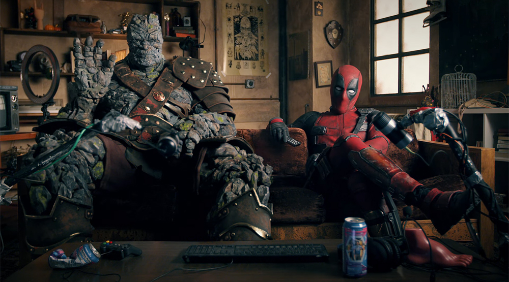Кадр из видео «Deadpool and Korg React»