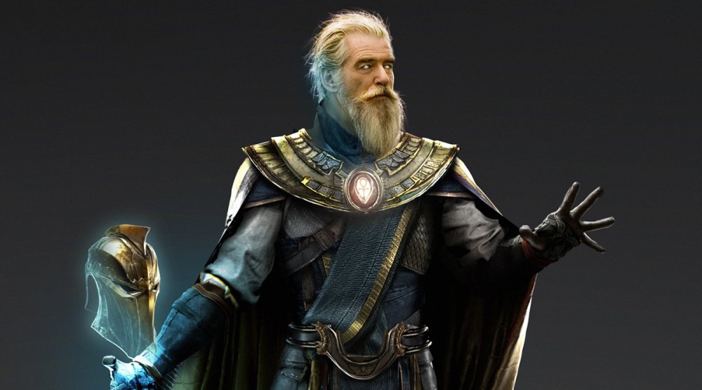 Пирс Броснан в образе Доктора Фэйта, арт BossLogic