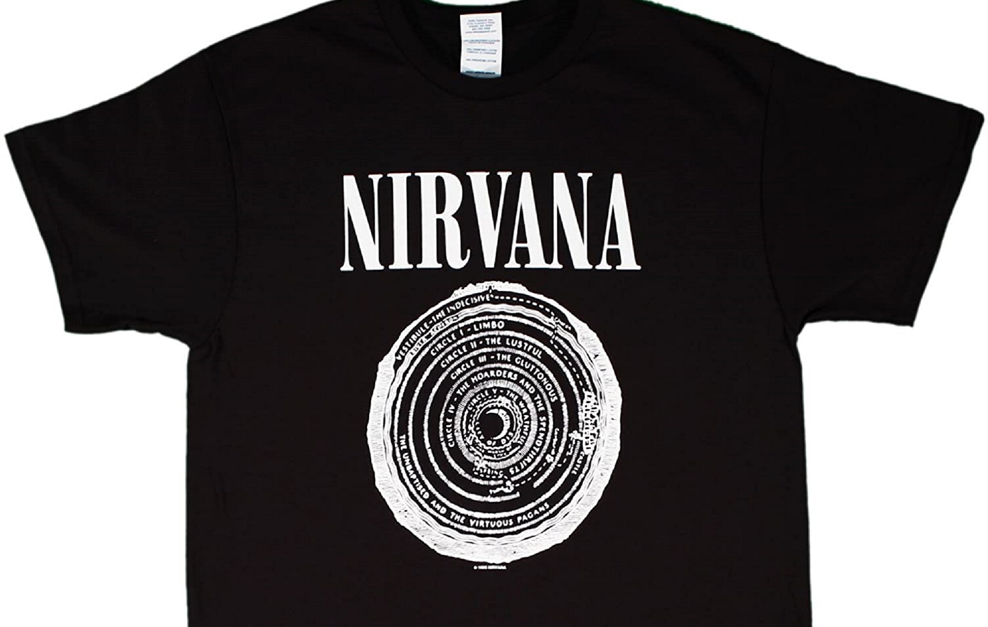 Та самая футболка Nirvana с кругами Ада из «Божественной комедии» Данте