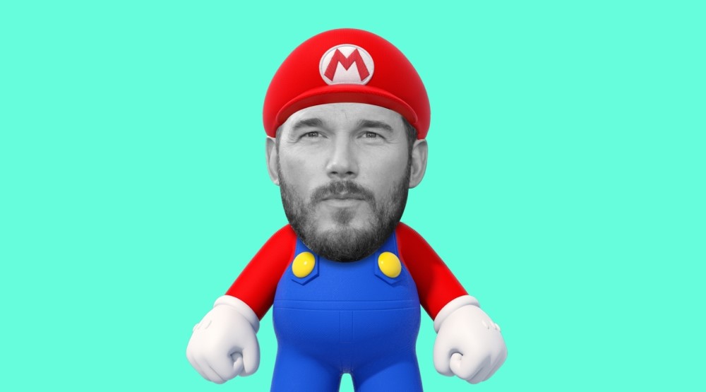Крис Прэтт в образе Марио, арт сайта baraka