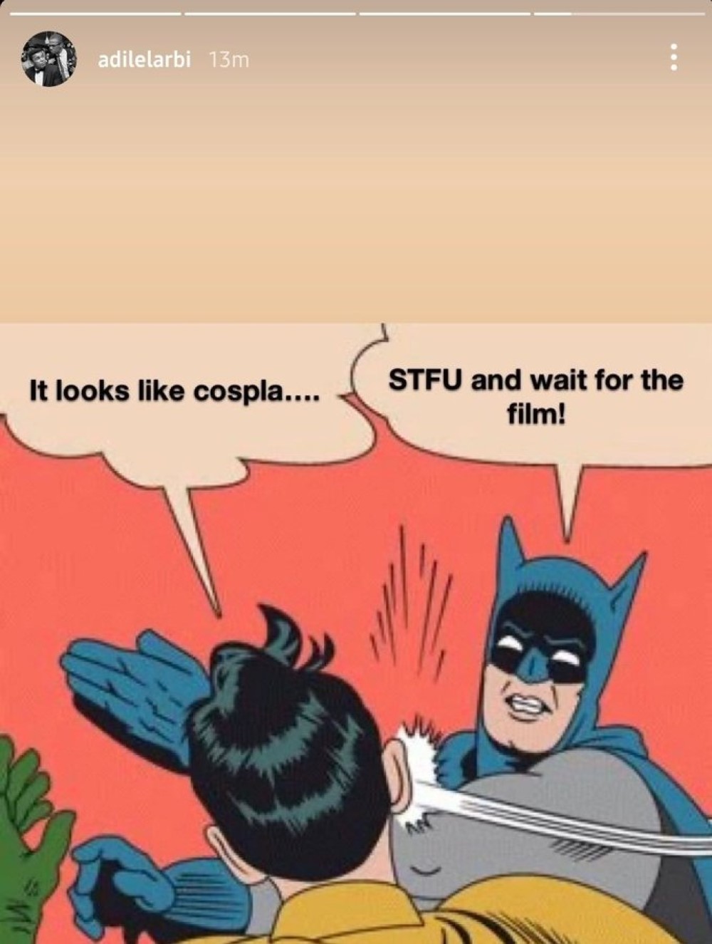 Instagram Адиля Эль Арби, скриншот Comic Book Movie