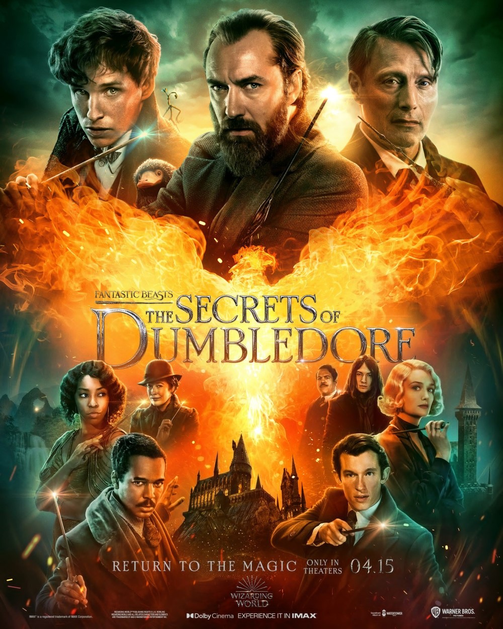 Промо-постер фильма «Фантастические твари: Тайны Дамблдора»
