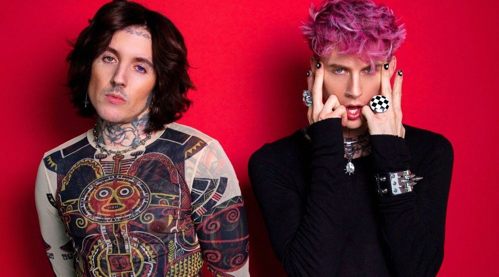 Вокалист Bring Me The Horizon Оливер Сайкс и Machine Gun Kelly