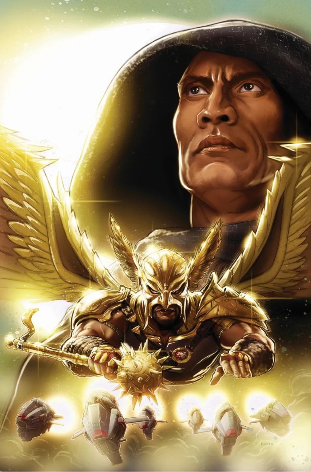 Обложка комикса «Black Adam – The Justice Society Files: Hawkman»