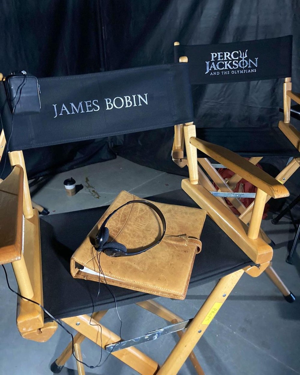 Кадр со съемок сериала «Перси Джексон и Олимпийцы»