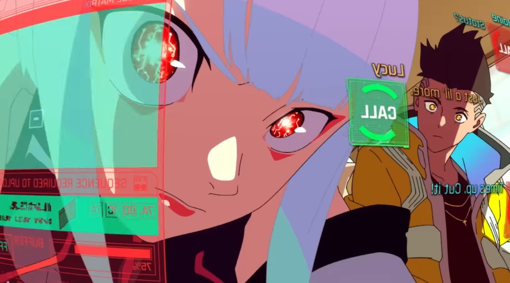 Кадр из аниме-сериала «Киберпанк: Бегущие по краю»